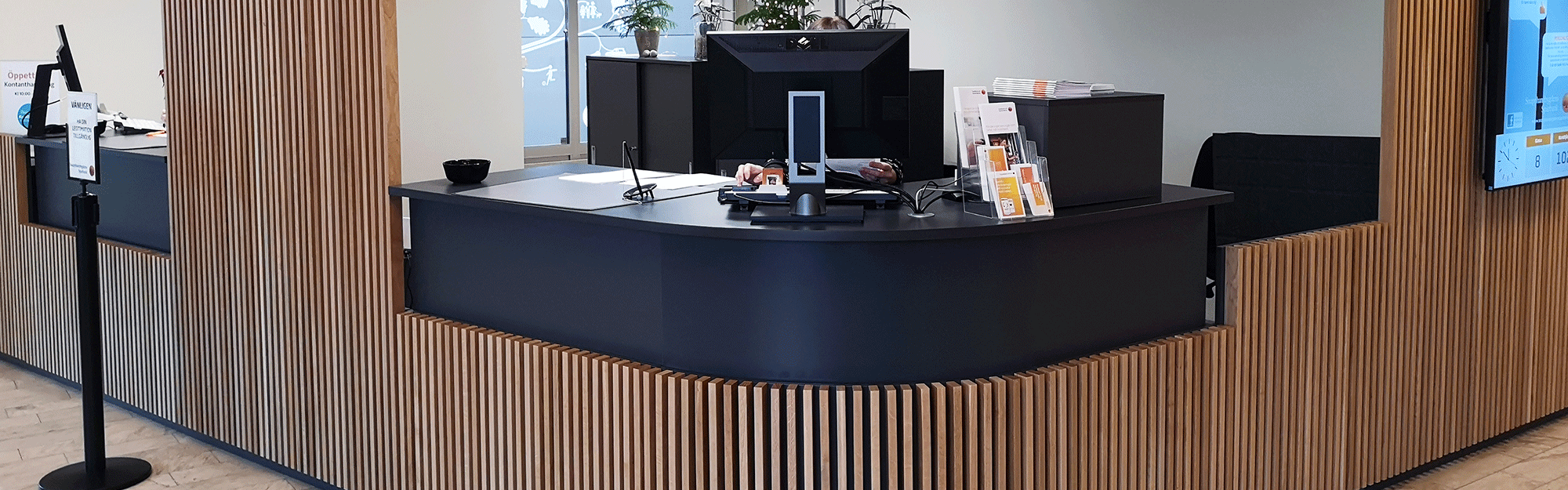 bild på bankens kassadisk